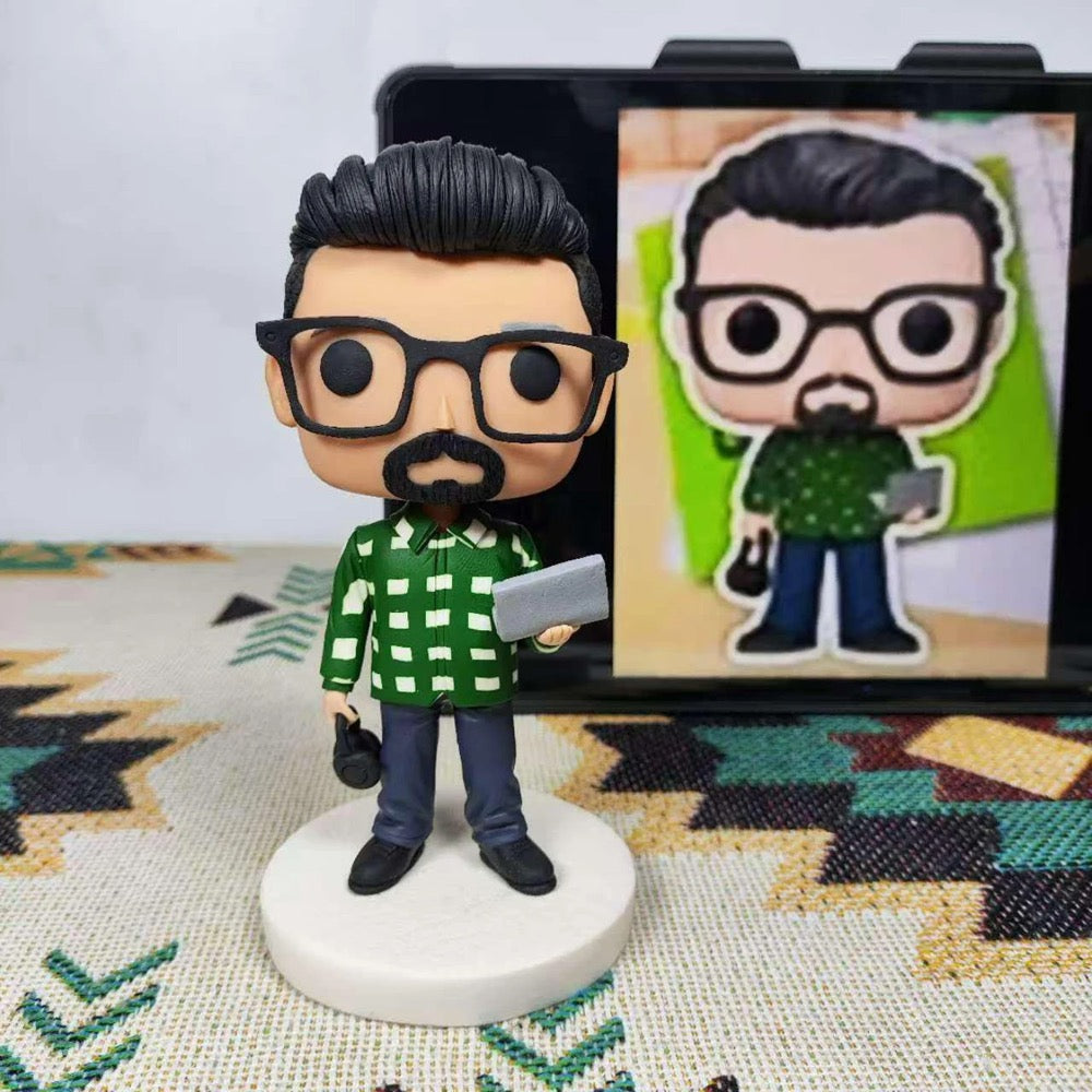 Custom funko pop from photo, Personalized 3D portrait funko gift, funko pop yourself, customize your own pop figure, gifts for Him, birthday