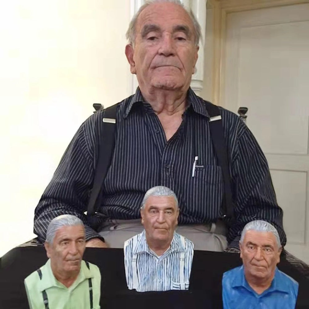 Custom Memorial Bust Sculpture - Personalized 3D Portrait from Photo