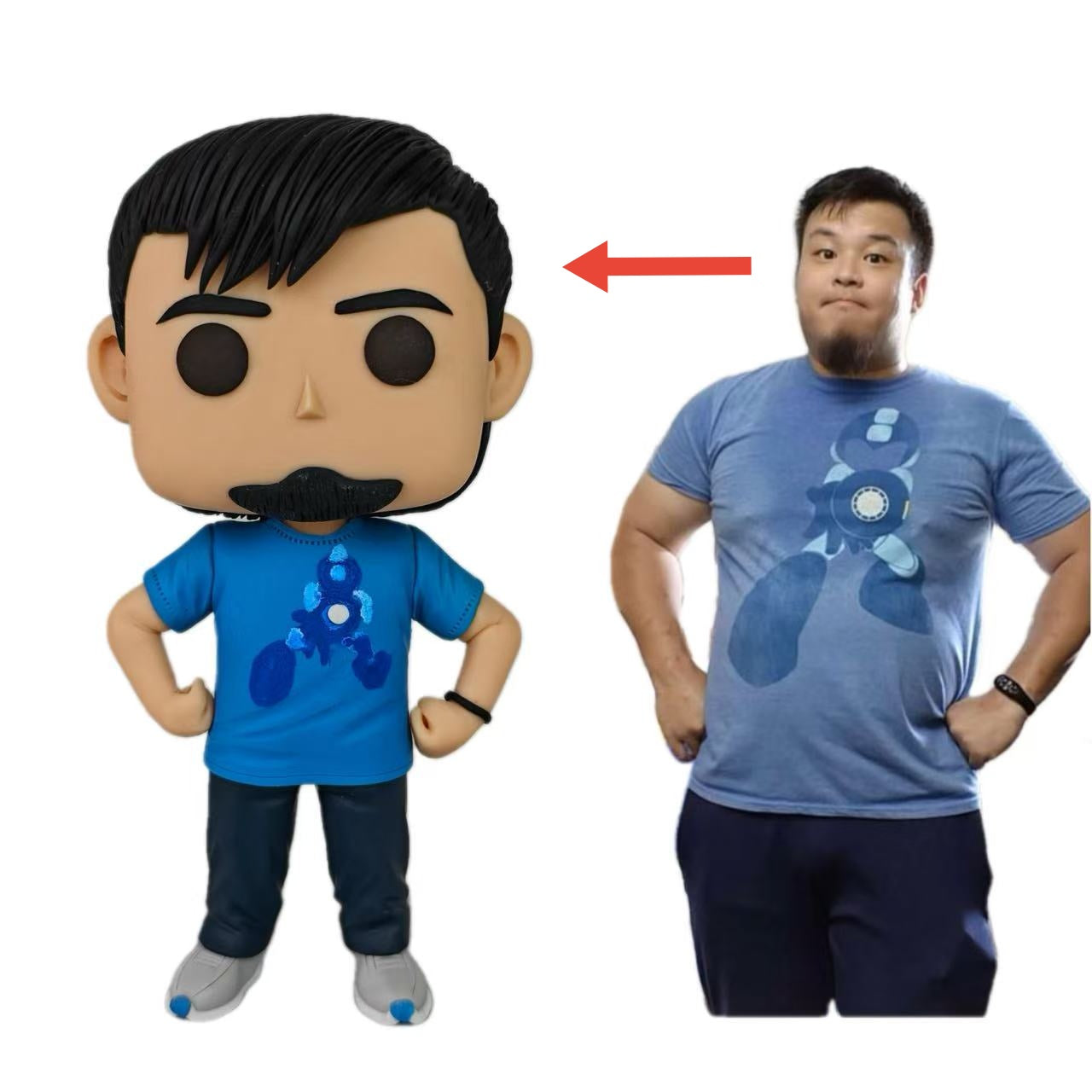 Custom Funko Pop - Personalized Pop Figure from photo, unique handmade Gift for Anniversary, Birthday - uDesign Gift