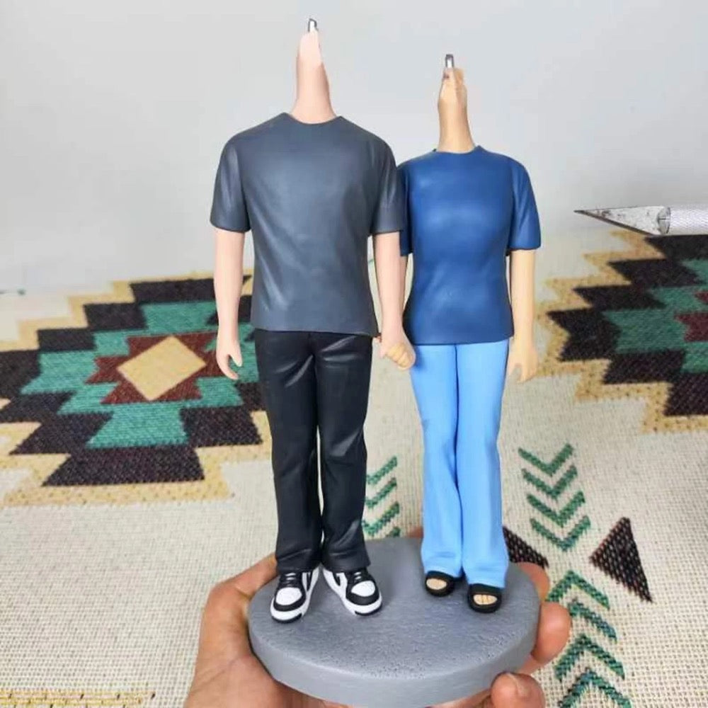 Personalized Custom Couple Bobbleheads from Your Photos - Perfect Anniversary & Wedding Gift - uDesign Gift