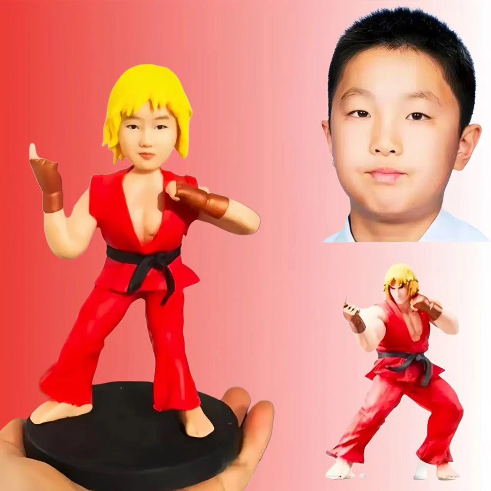 custom video game figure street fighter ryo from a photo - uDesign Gift