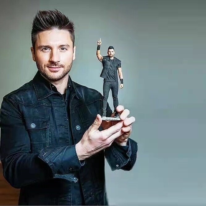 personalized-figurine, custom gift for father/men, grandpa, retro design, ideal for anniversaries, birthdays