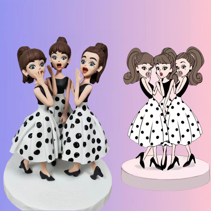 Personalized Custom Anime Figure from Photo - Unique Handmade Gift (Copy) - uDesign Gift