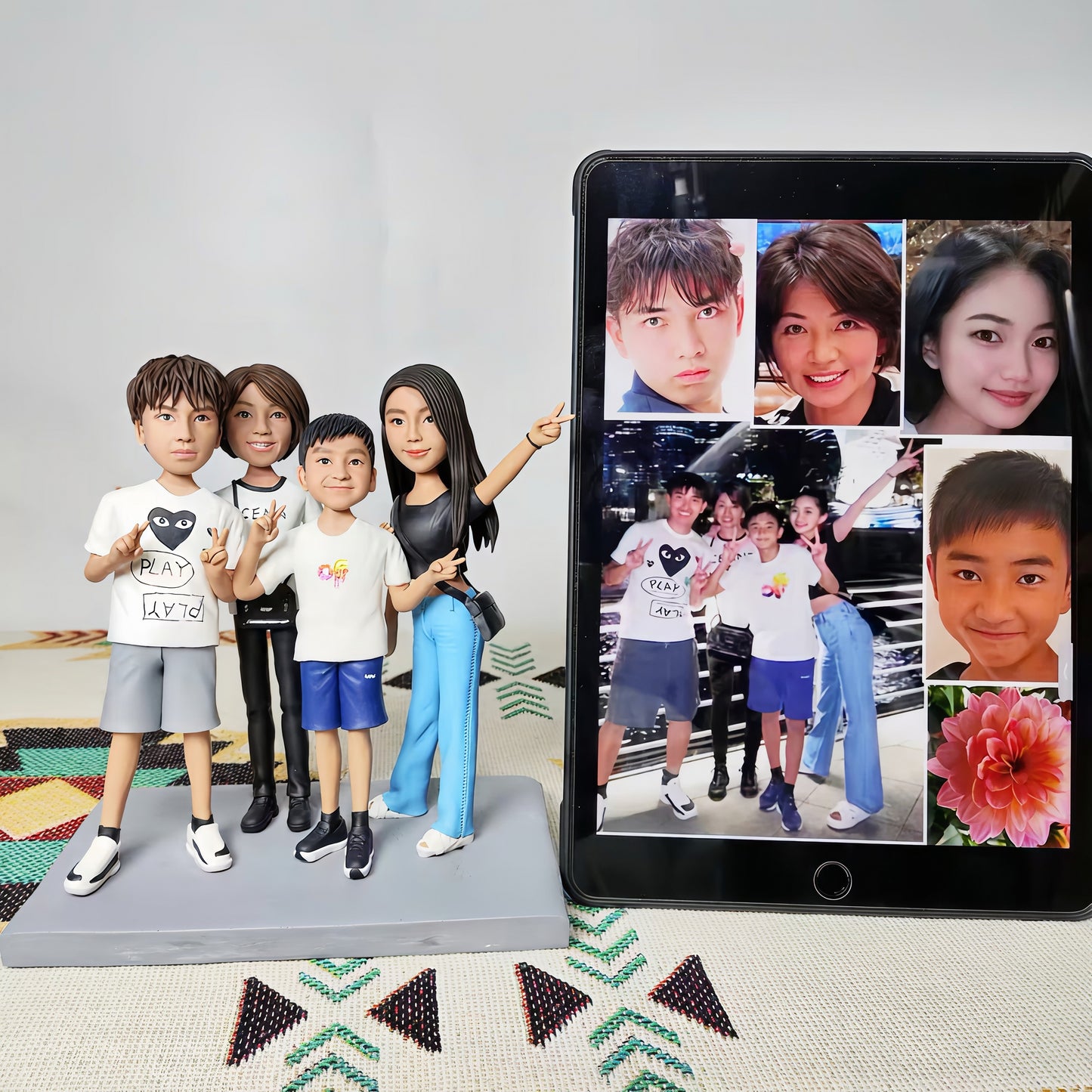 Custom Family Bobblehead - Personalized 3D Figurine from Photo | Unique Gift for Reunions & Memorials - uDesign Gift
