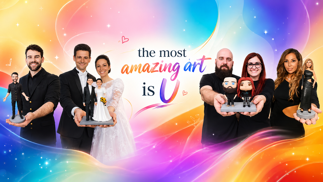 Custom bobbleheads and personalized figurines made from photos as unique personalized gifts