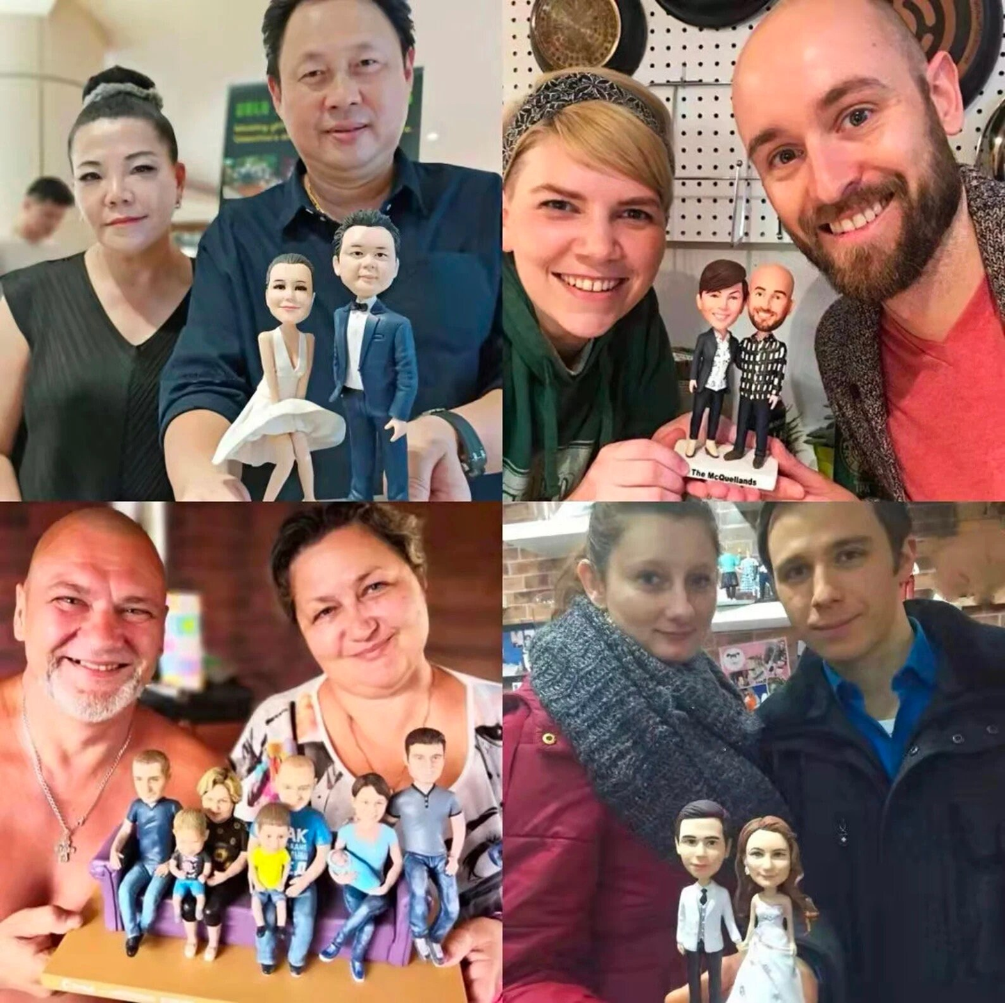 Personalisierte Figuren Baby vom Foto- Individuelle  Wackelkopfpuppe - Geschenk für Kinder & Teens
