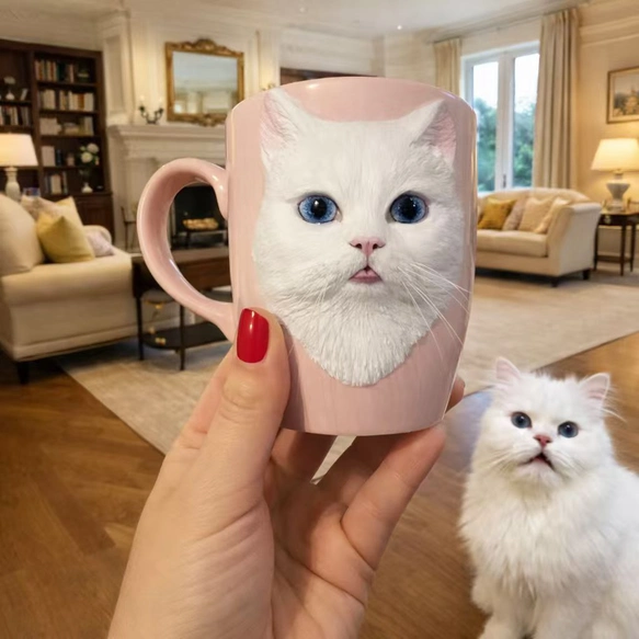 Custom Pet Figurine Mug from Photo - uDesign Gift