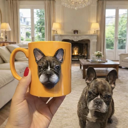 Custom Pet Figurine Mug from Photo - uDesign Gift