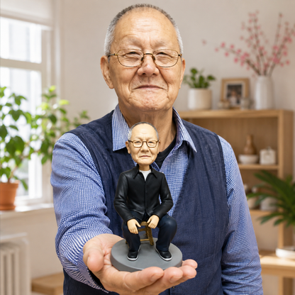 88th Birthday Gift, Custom Figurine handmade From Photo