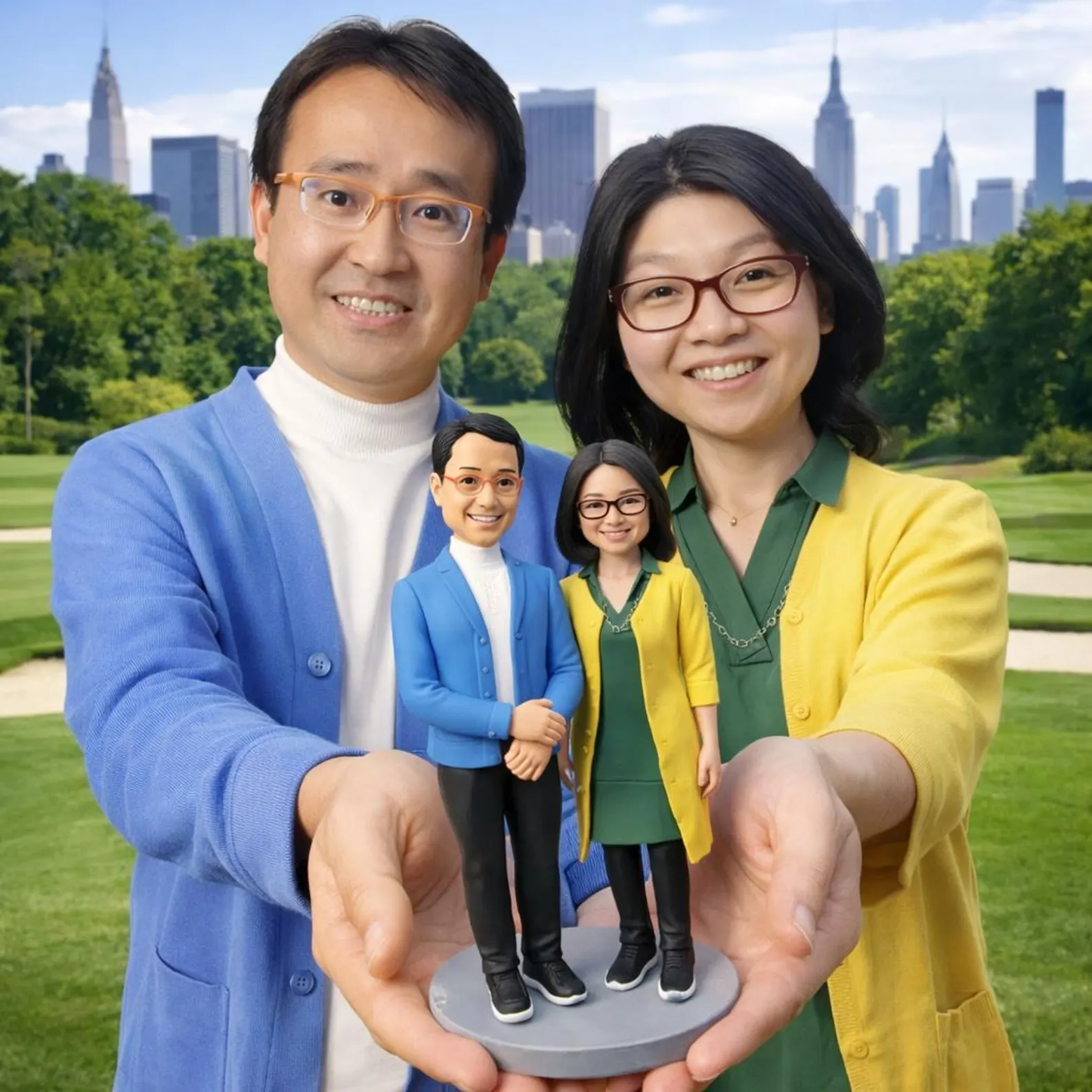 Anniversary Gift for Couple – Custom Bobblehead Figurines handmade from photo