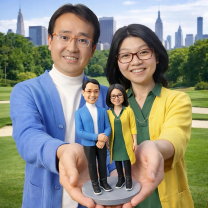 Anniversary Gift for Couple – Custom Bobblehead Figurines handmade from photo
