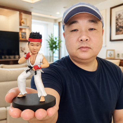 Custom Video Game Figure, Custom Street Fighter Ken Figure - uDesign Gift