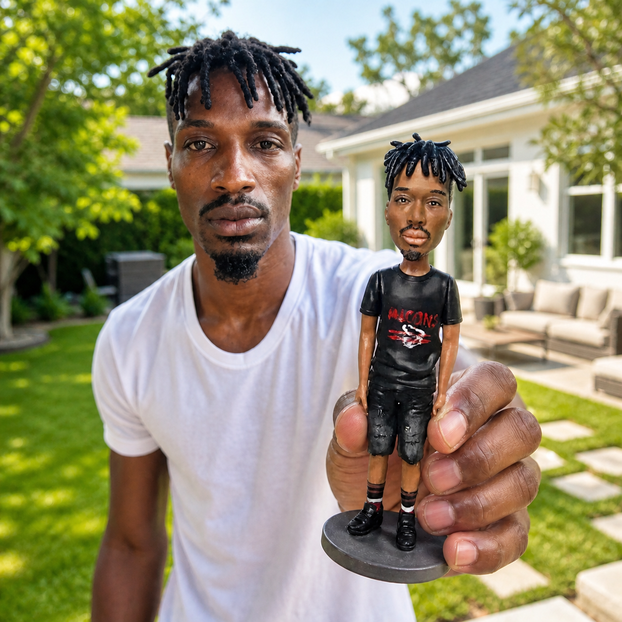 custom bobble head African America, bobbleheads me, uDoll - uDesign Gift