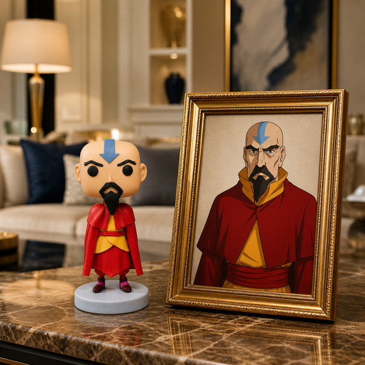 Custom Anime Funko Pop Monk from photo, Personalized anime fan gift