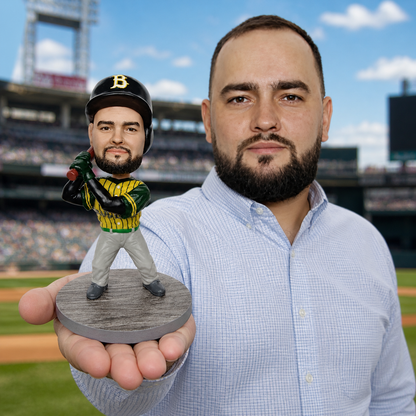 Custom Baseball Bobblehead handmade from Photo