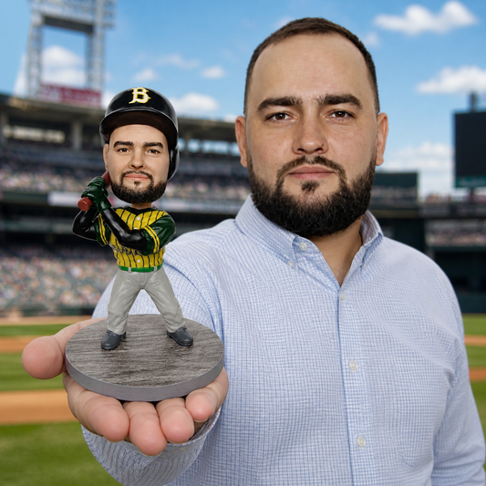 Custom Baseball Bobblehead handmade from Photo