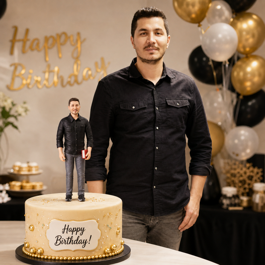 Custom Cake Topper Figurine from photo for Birthday gift