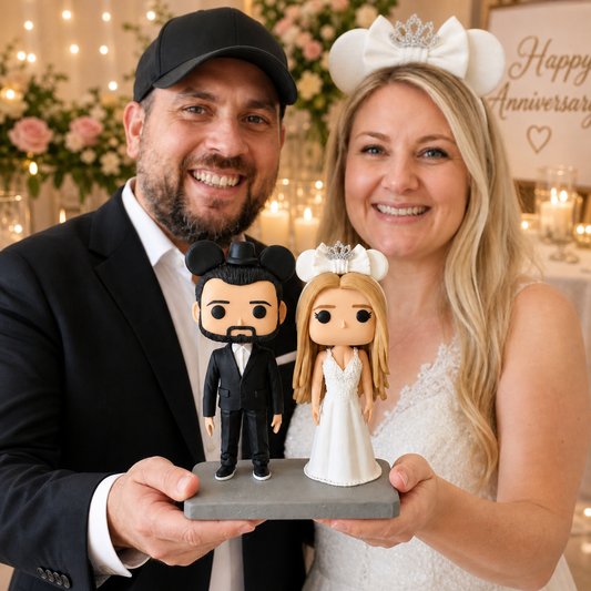 Custom Couple Funko Pop Disney Style handmade From Photo