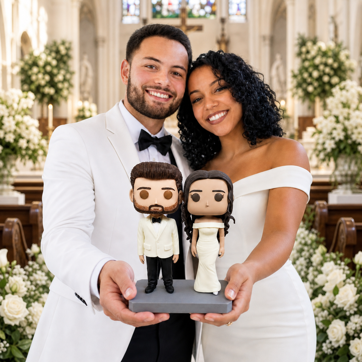 Custom Couple Funko Pop for Wedding handmade from photo