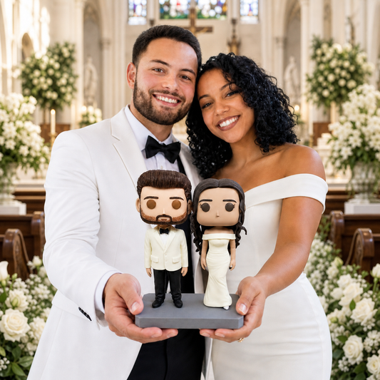 Custom Couple Funko Pop for Wedding handmade from photo