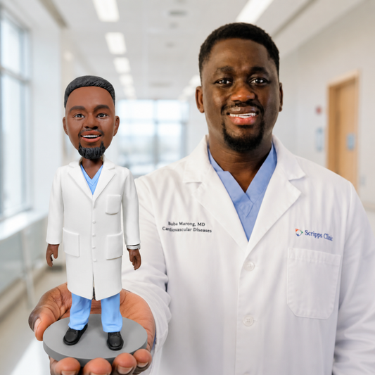 Custom Doctor Bobblehead handmade from Photo