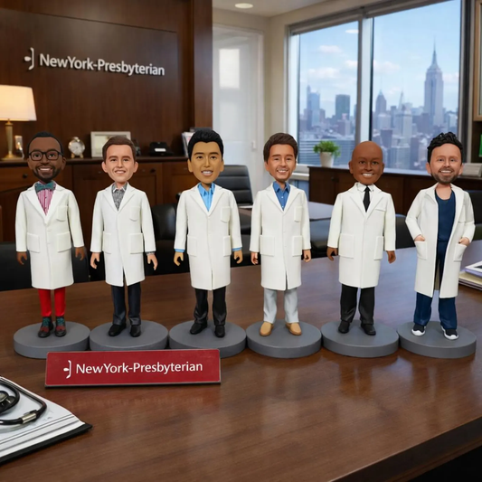 Custom Doctor Team Bobbleheads handmade from Photo
