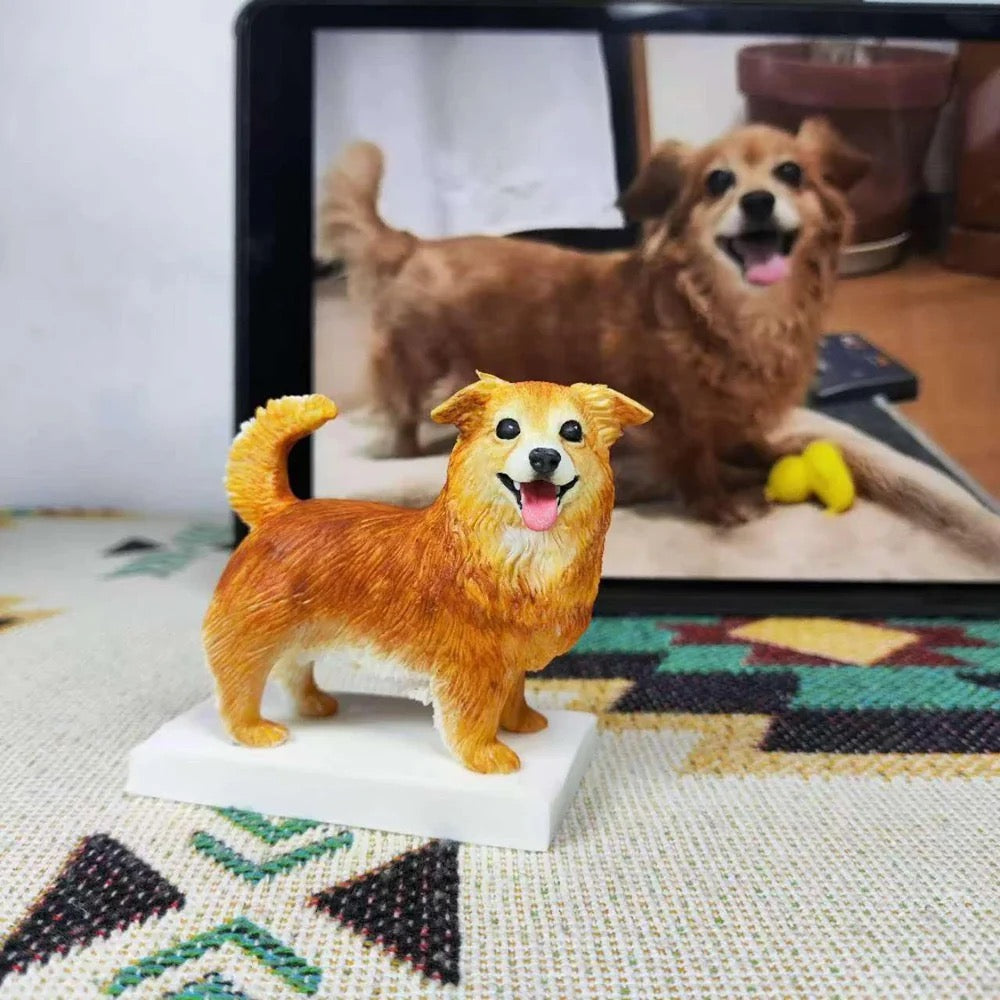 Custom pet figurine, Personalized dog portrait figure, unique gifts for pet lover, pet memorial, pet loss