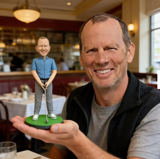 Custom Golf Bobblehead handmade From Photo