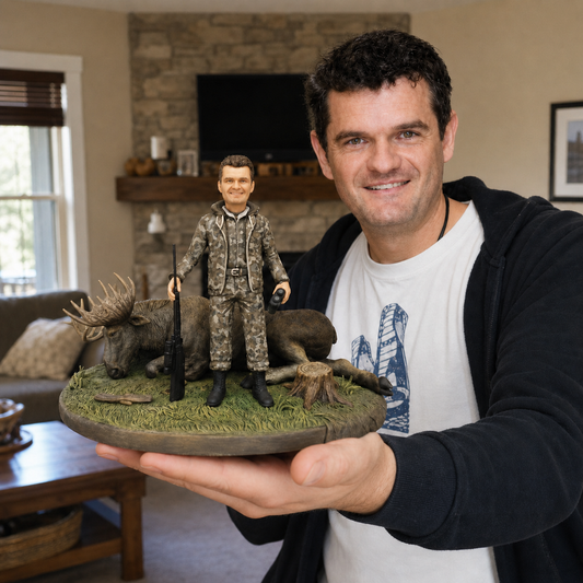 Custom Hunting Bobblehead handmade From Photo