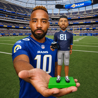 Custom NFL Football Bobblehead handmade from Photo