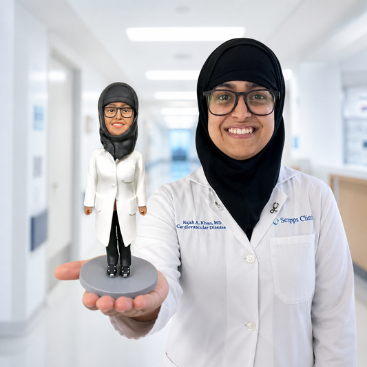 Custom Nurse Bobblehead handmade from photo
