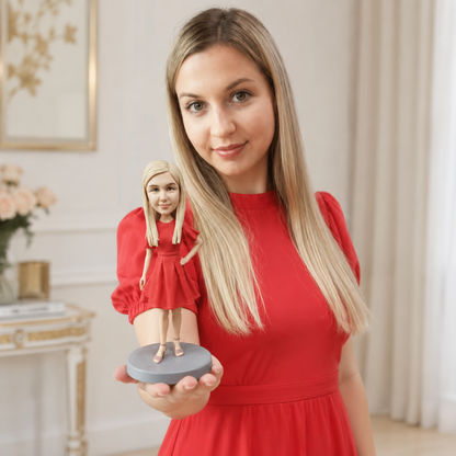 Custom Person Figurine handmade From Photo, Personalized Gift for her