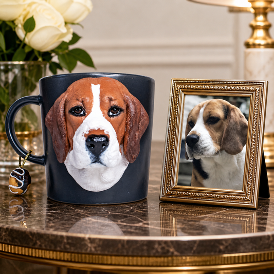 Custom Pet Figurine Mug handmade from Photo