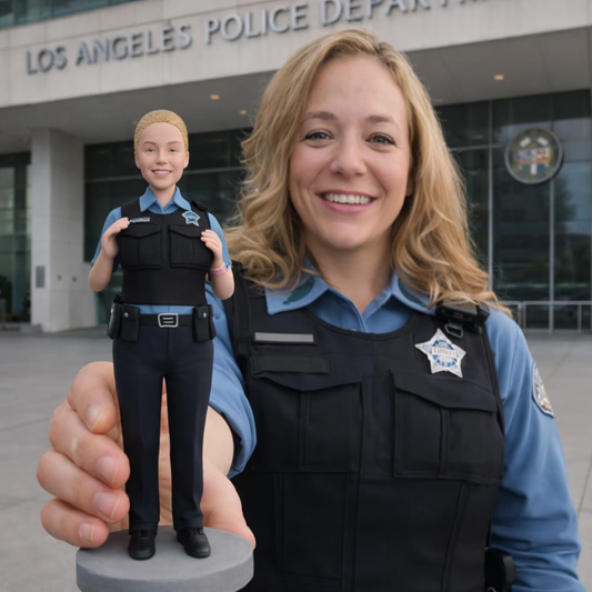 Custom Police Figurine handmade from Photo