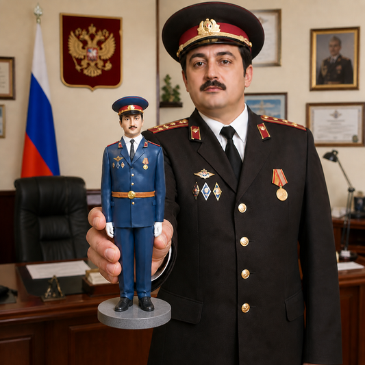Custom Police Officer Figurine handmade from Photo