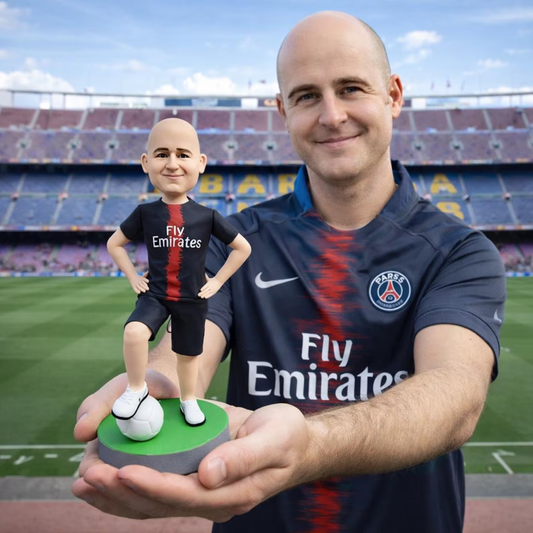 Custom Soccer Player Bobblehead handmade From Photo 
