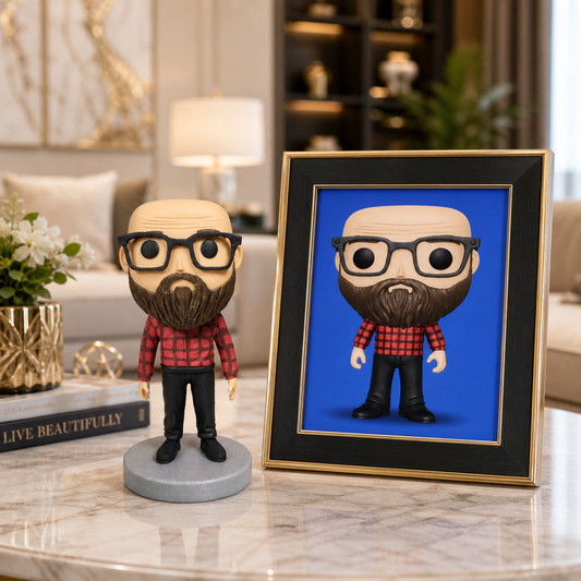 Custom Teacher Funko Pop handmade from Photo