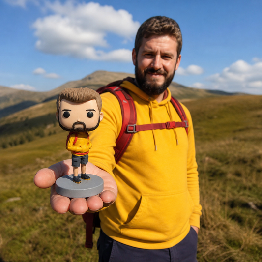 Custom Traveler Funko Pop from photo for Travel Gift 