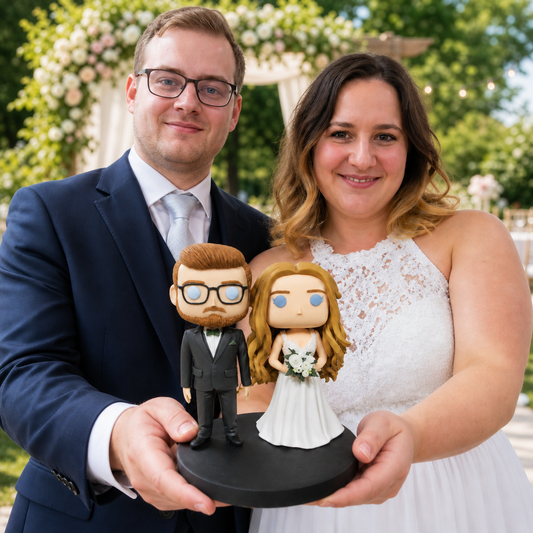 Custom Wedding Funko Pop handmade from Photo