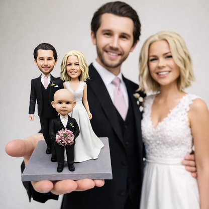  Family Figurines From Photo, Custom Handmade Gift for family