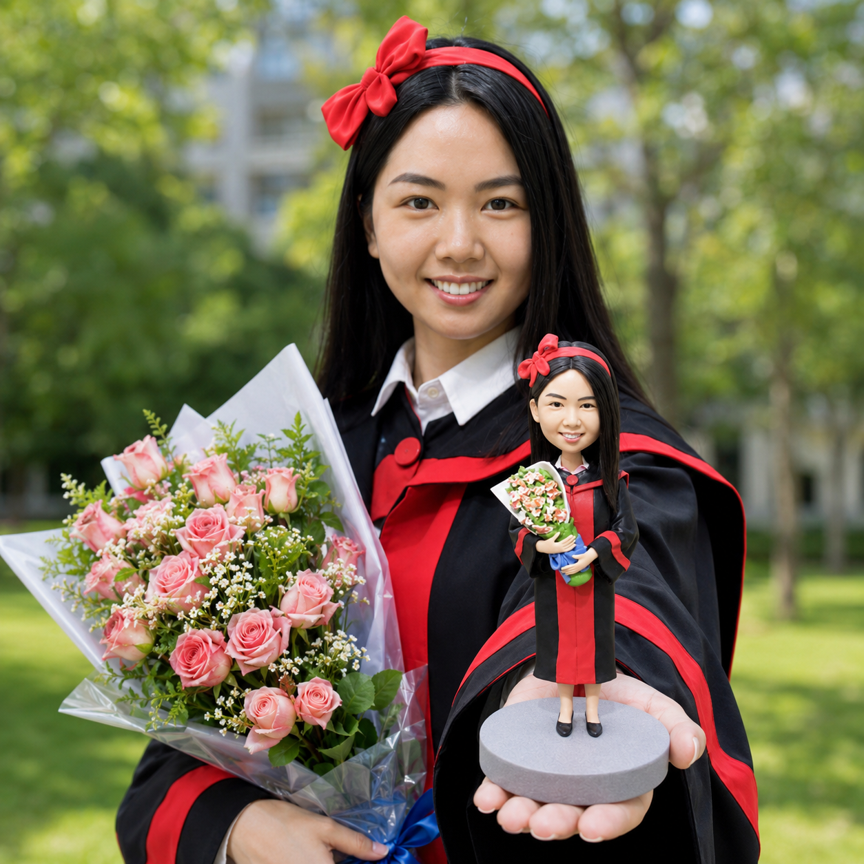 Graduation Gift – Custom Bobblehead handmade From Photo