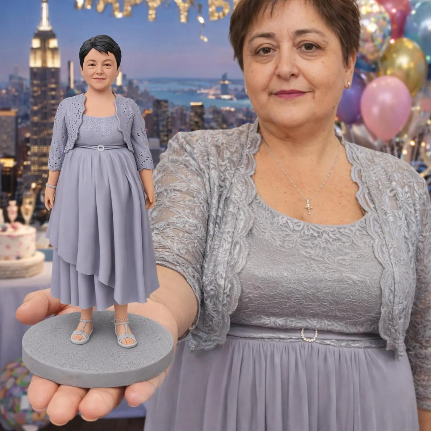 Handmade Custom Figurine From Photo, Personalized Gift for mother