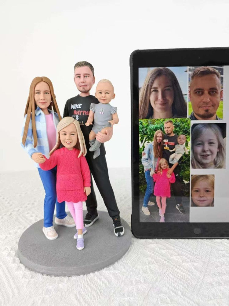 personalized kid figurine - Personalized 3D child Portrait bobblehead from Photo - Unique Handmade Gift for Baby Shower, Birthday, or Newborn (Copy) - uDesign Gift