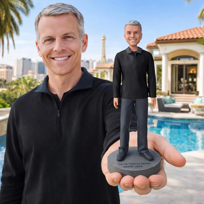 Personalized Figurine handmade From Photo, Custom Mini Statue for men