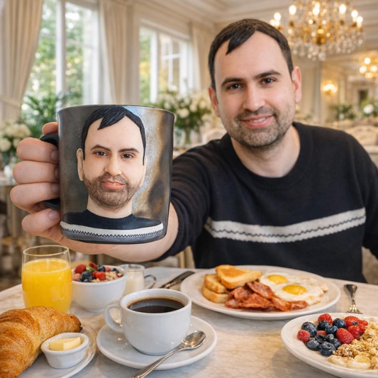 Personalized Retirement Figure Mug from Photo