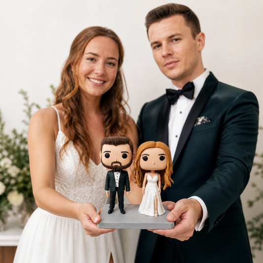 Personalized Wedding Cake Topper Funko Pop handmade From Photo