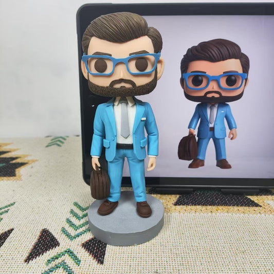 Custom Boss Funko Pop - Personalized Pop Figure from photo, unique handmade Gift for Husband, Birthday - uDesign Gift
