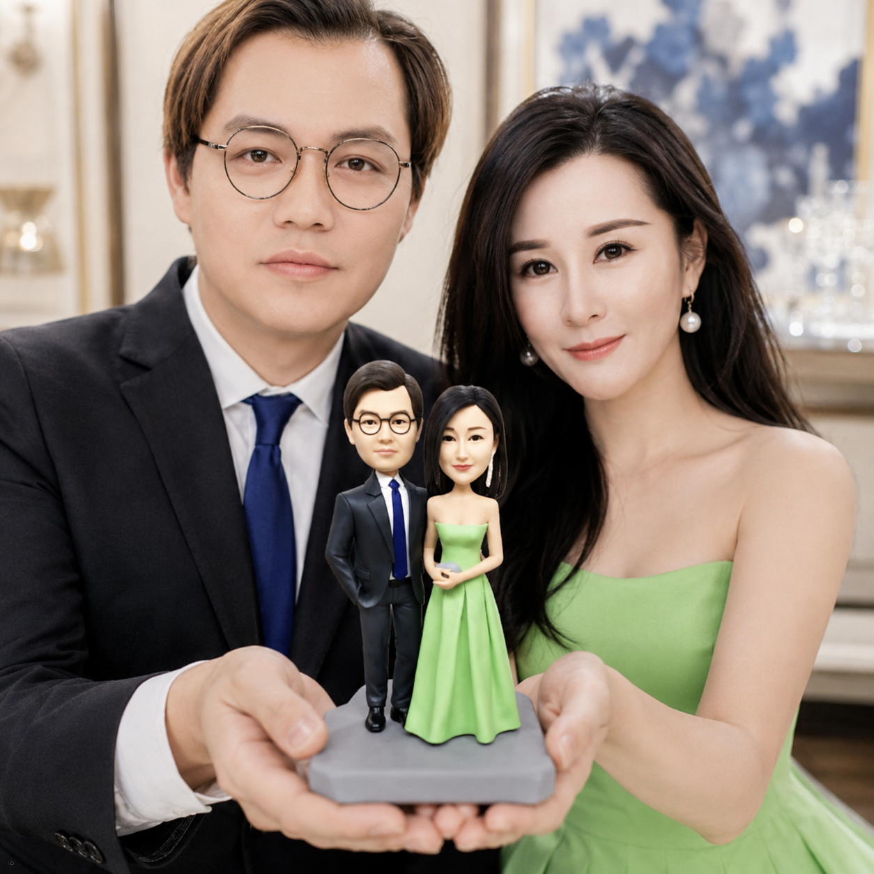 Wedding Gift for Couple, Custom Figurine handmade From Photo