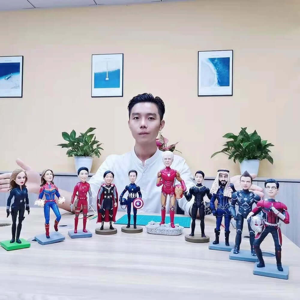 custom marvel bobblehead from your photo, personalized marvel figure gifts for marvel fans