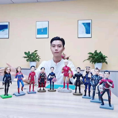 custom marvel bobblehead from your photo, personalized marvel figure gifts for marvel fans